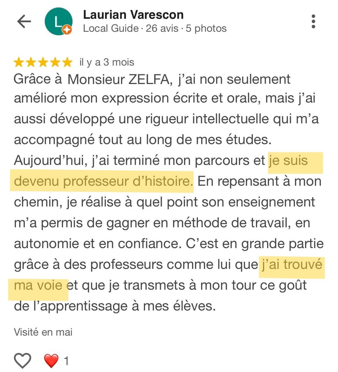 Avis de Laurian